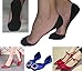 CAcB Women's Lowest Cut Liner Socks w/Forefoot Cushion & Silicone Heel,5 pairs