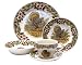 Kitchen & Housewares : Churchill China Thanksgiving Turkey Multi Colors 20-Piece Dinnerware Set, Service for 4