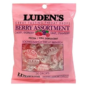Luden's Throat Drops, Berry Assortment, 12 Boxes of 30 drops