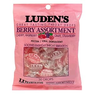 Luden's Throat Drops, Berry Assortment, 12 Boxes of 30 drops