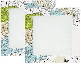 カースル 換気扇フィルター トイレ・室内換気扇用フィルター 20cm用 花(ブルー) E319-FB