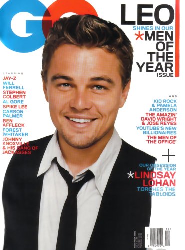 GQ Magazine Leonardo DiCaprio December 2006 Issue (Lindsay Lohan, Pam Anderson & Kid Rock, Jay-Z, The Office)