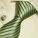Green striped designer ties for men olive drab fathers day gifts Italian tie cufflinks set 5003