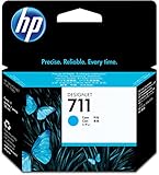HP HEWCZ130A 711 Cyan Ink Cartridge, Cyan