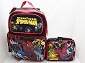 Licensed Spider Sense Spider-Man 16" Large Rolling Backpack + Lunch Bag SET