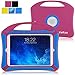 VAKOO iPad Mini 3 2 1 Case Kids Proof Shockproof Drop Proof Soft Silicone Portable Light Weight Handle Case Cover for iPad Mini 3, iPad Mini Retina Display and iPad Mini (Pink/Blue)