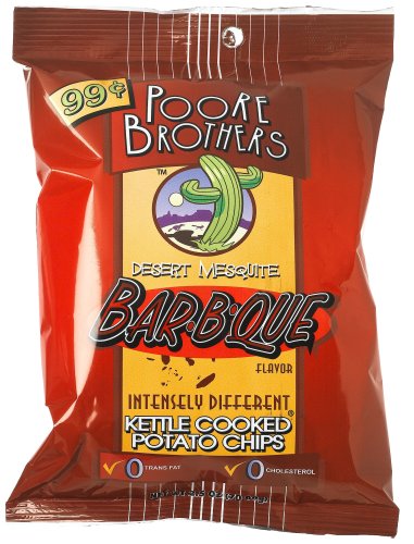 Poore Brothers Barbecue Kettle Chips, 2.5-Ounce Units (Pack of 24) by Poore Brothers
