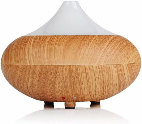 Efang Electric Aromatherapy Essential oil Diffuser Cool Mist Humidifier with Color LED light and Auto off, Whisper-Quiet Cool Mist Humidifier (Maple wood grain)