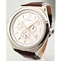 Mens Lucien Piccard Leather Day Date 24 Hour Time Watch 28104BR