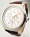 Mens Lucien Piccard Leather Day Date 24 Hour Time Watch 28104BR