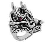 Stainless Steel Laughing Skull Ring (Available in Sizes 10 to 14)