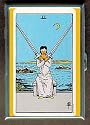 TAROT CARD 2 OF SWORDS CLASSIC ID CIGARETTE CASE WALLET