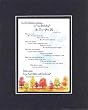 Personalized Touching and Heartfelt Poem for Inspirations - As Time Goes By . . . Poem on 11 x 14 inches Double Beveled Matting