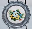 Vintage Floral Coasters with Floral Tile Center