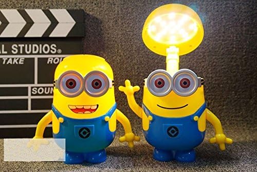 Wontimes Despicable Me Cute Cartoon Minions Night Light LED Desk Lamp Saving with Piggy Bank Function for Kids Gift Novelty Light-Laugh