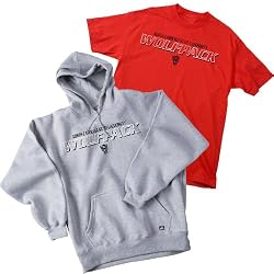 North Carolina State Wolfpack Sweatshirt and T-Shirt Combo