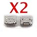 ePartSolution_2X Micro USB Charger Charging Port Dock Connector USB Port for Alcatel A30 9024W 9024 Replacement Part
