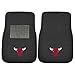 FANMATS 17610 Chicago Bulls 2-Piece Embroidered Team Logo Car Mat Set, Front Row Automotive Floor Mats