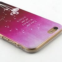 iPhone 6S Case,LUOLNH Fashion Style Colorful Painted Dandelion in Wind Pattern Clear TPU Silicone Gel Back Cover Skin Soft Case for iPhone 6S£¨4.7 Inch£© by LUOLNH