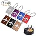 PIXNOR Travel Luggage Tags Suitcase Baggage Tags Labels with Key Ring Pack of 7