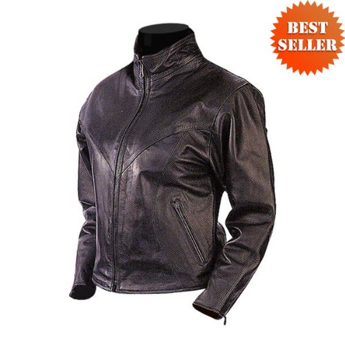 Motorcycle Jackets - Womens Leather Motorcycle Jacket LJ650