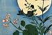 Utagawa Hiroshige Autumn Flowers Full Moon Art Print Poster - 13x19