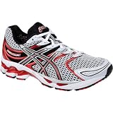 Asics Men's Gel Kayano 16 Running Shoe White/Black/Fire Red T000N0190 10 UK