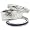 Jimmie Johnson #48 Logo Crystal Stacked Ring Set (Size 6)