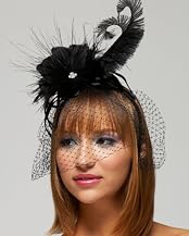 Feathered Veil Headband