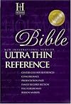 NIV UltraThin Reference Bible (Black Genuine Leather)