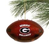 Georgia Bulldogs Acrylic Light Up Football 4" Ornament