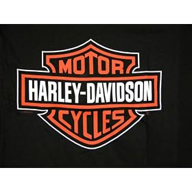 Harley Davidson Men's Black Short Sleeve T-Shirt, with Classic Harley-Davidson Orange and White Bar & Shield Logo. The Backside has the Famous St. Paul Harley-Davidson Logo, Featuring the Minnesota Capitol Building in St. Paul with its Famous Quadriga (Golden Horses), Men's Classic Tee Shirt, BLK-BS-SPHD-T