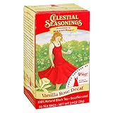 Celestial Seasonings Black Tea, Decaf Vanilla Rose, Tea Bags, 20-Count Boxes (Pack of 6)