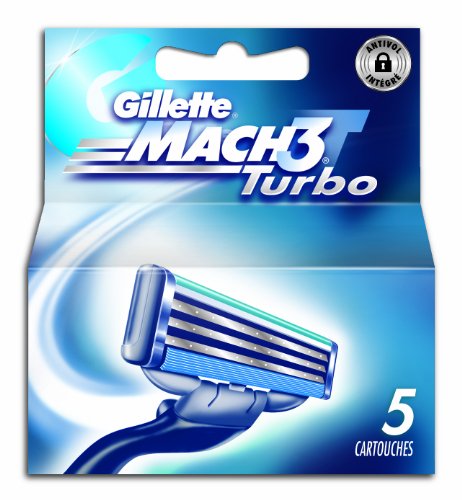 Gillette - 80201239 - Mach3 Turbo - Pack de 5 Lames