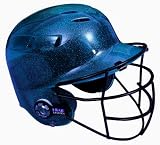 All-Star BH6100FFG Adult Batting Helmet with Faceguard and Metalic Flakes