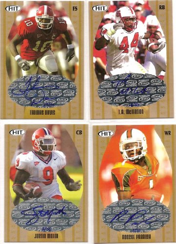 2005 Sage Hit Acc Autographs ACC4 Roscoe Parrish Buffalo Bills (Rookie Insert - Autographed - Serial #'d to 50 - Football Cards)