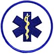 EMT EMS Star of Life Embroidered Patch Emergency Rescue Services Iron-On Ambulance Emblem