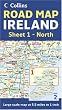 Ireland Road Map: Sheet 1 - North: Large scale map at 5.5 miles to 1 inch: North Sheet 1