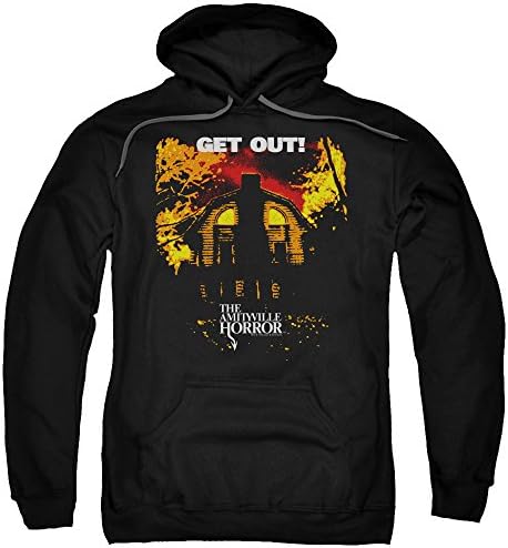 Amityville Horror Get Out Mens Pullover Hoodie Black MD