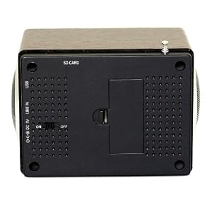 Multimedia Radio mit 2 Lautsprecher Kopfhörerausgang USB Anschluss SD Karten Slot Akku Temperaturstation und viel mehr!