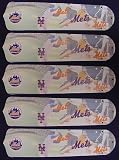 Ceiling Fan Designers 52SET-MLB-NYM MLB York Mets Baseball 52 In. Ceiling Fan Blades Only