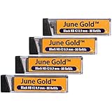 June Gold Lead Refills, 320 Pieces, HB #2 0.9 mm, Bold Thickness, Break Resistant Lead with Convenient Dispensers