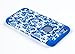 DandyCase iPhone 6, 2in1 Hybrid High Impact Hard Blue & White Flower Pattern + Silicone Case Cover for Apple iPhone 6 (4.7