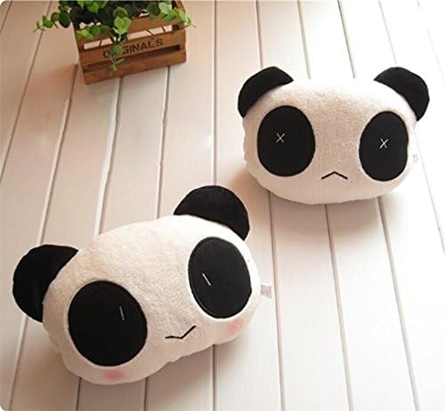 Goldenyears 1pair Lovely Cute Panda Plush Neck Cartoon Car Head and Body Support Pillow Seat Neck Pillow