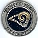 NFL St. Louis Rams Poker Guard with black velvet pouch