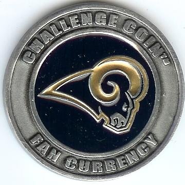 NFL St. Louis Rams Poker Guard with black velvet pouch
