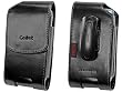 PREMIUM VERTICAL EXECUTIVE BLACK OMEGA LEATHER CARRY CASE POUCH (With 2 Interchangable Belt Clips; 1 Rotating, 1 Stationary) for PALM TREO 600, 650, 680, 700, 700WX, 750, 755P, CENTRO 690 / HTC 8525 TYTN, 8925 TILT TYTN 2 / SAMSUNG SCH-i760 / HELIO PANTEC