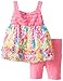 Youngland Baby Girls' Eyelash To Printed Chiffon Tunic with Bike Short