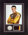 David Ragan #6 Framed Nascar Race Used Metal with Photo