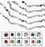 Avon Birthstone Swirl Link Tennis Bracelet April/Diamond